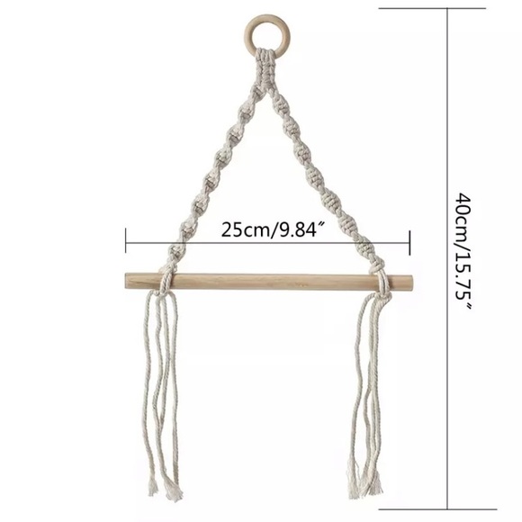 New! Macrame Towel Toilet Paper Holder - Picture 5 of 7